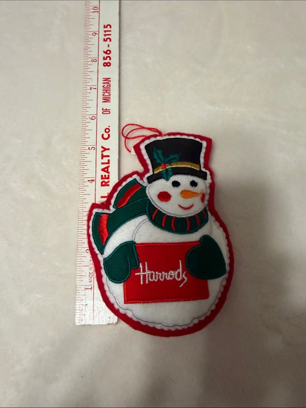 Harrods  Snowman Ornament